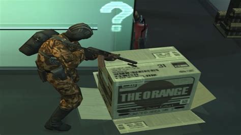 metal gear solid just a box|metal gear solid box hiding.